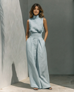 GABRIELA™ | CONJUNTO MINIMALISTA DE LINO Y ALGODÓN
